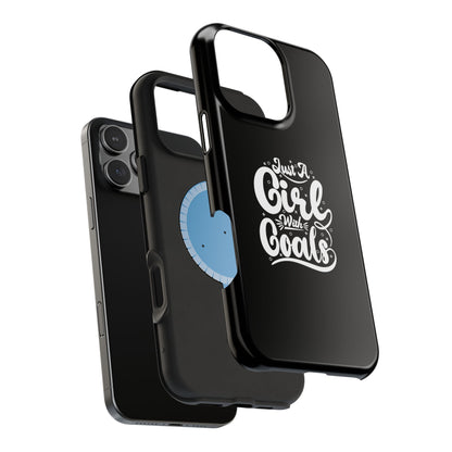 Girl with Goals MagSafe iPhone® Case Black