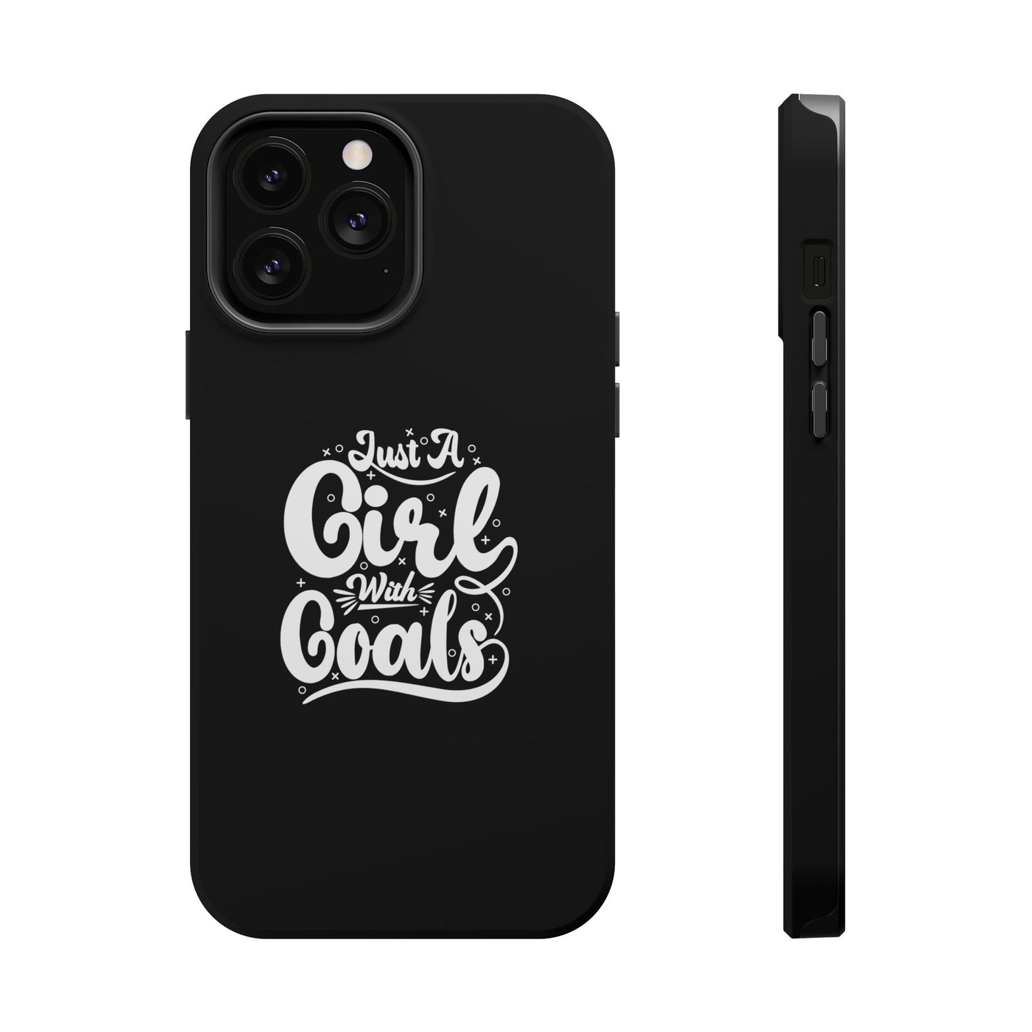 Girl with Goals MagSafe iPhone® Case Black