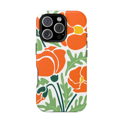 Orange Daisy MagSafe iPhone® Case