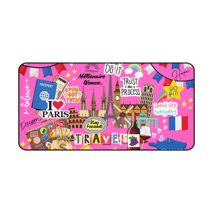 I Love Paris Desk Mat
