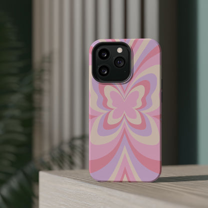 Pink Bow & Butterfly MagSafe iPhone® Case