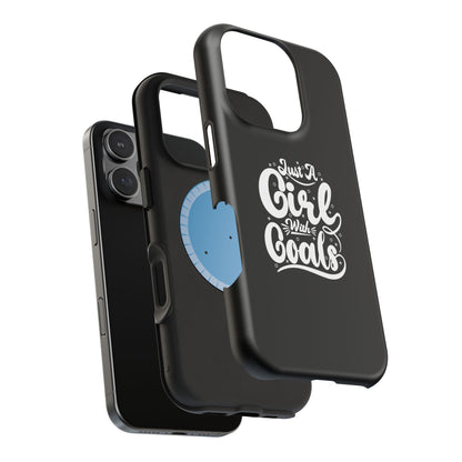 Girl with Goals MagSafe iPhone® Case Black