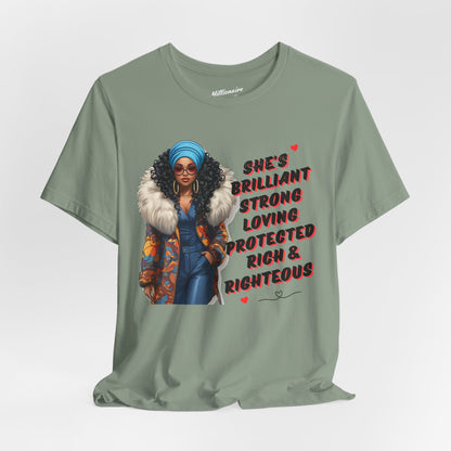 She's Brilliant Soft Cotton Tee