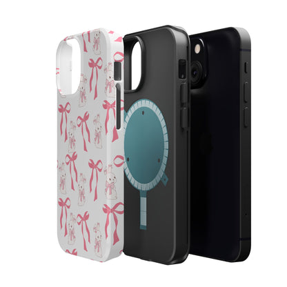 Pink Bows & Bunnies MagSafe iPhone® Case