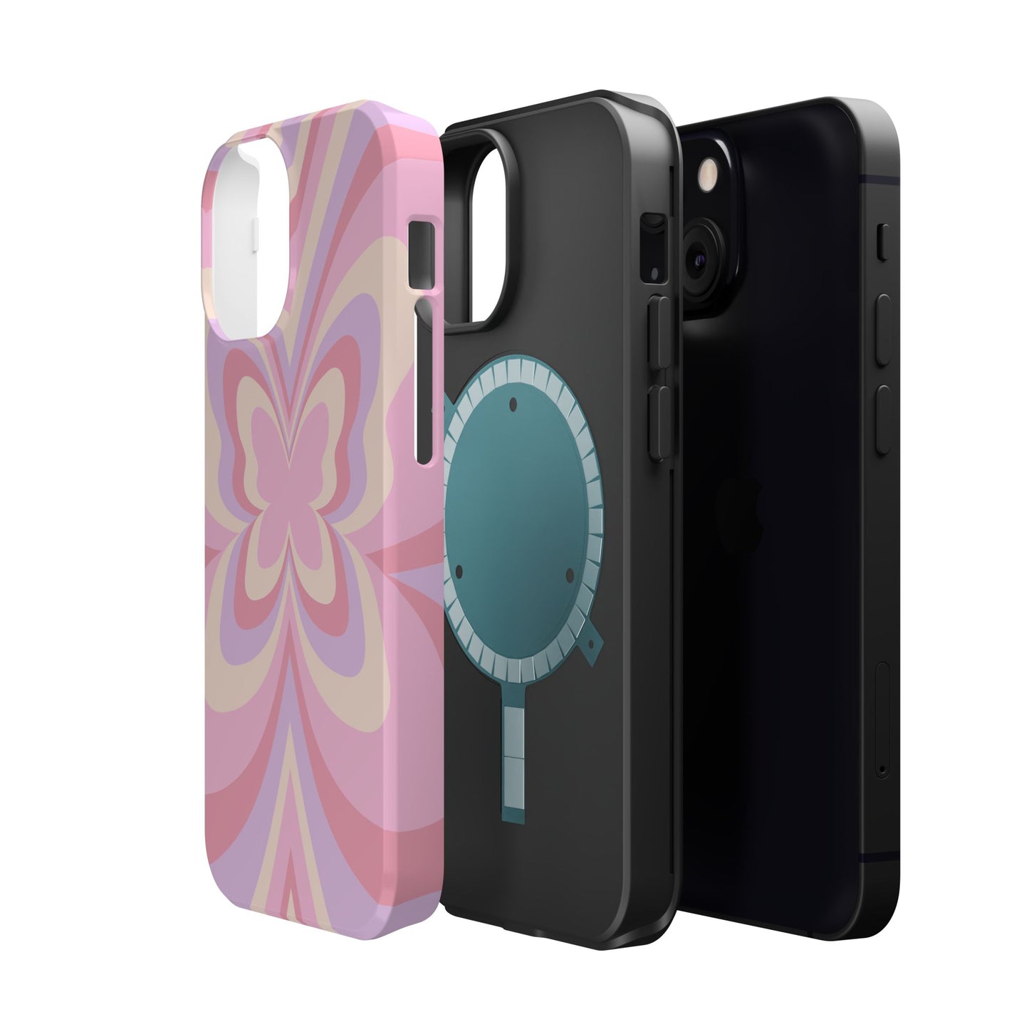 Pink Bow & Butterfly MagSafe iPhone® Case
