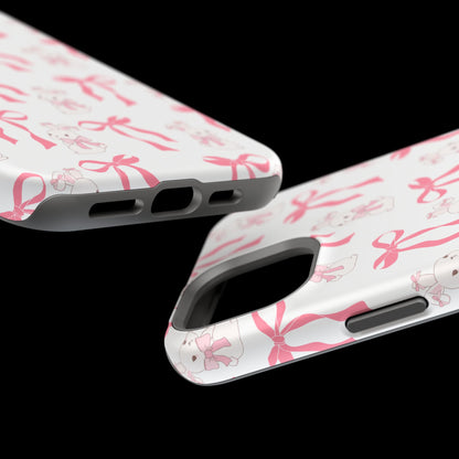 Pink Bows & Bunnies MagSafe iPhone® Case