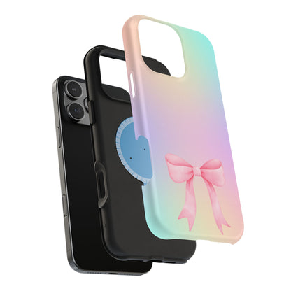 Pink Bow & Cotton Candy MagSafe iPhone® Case