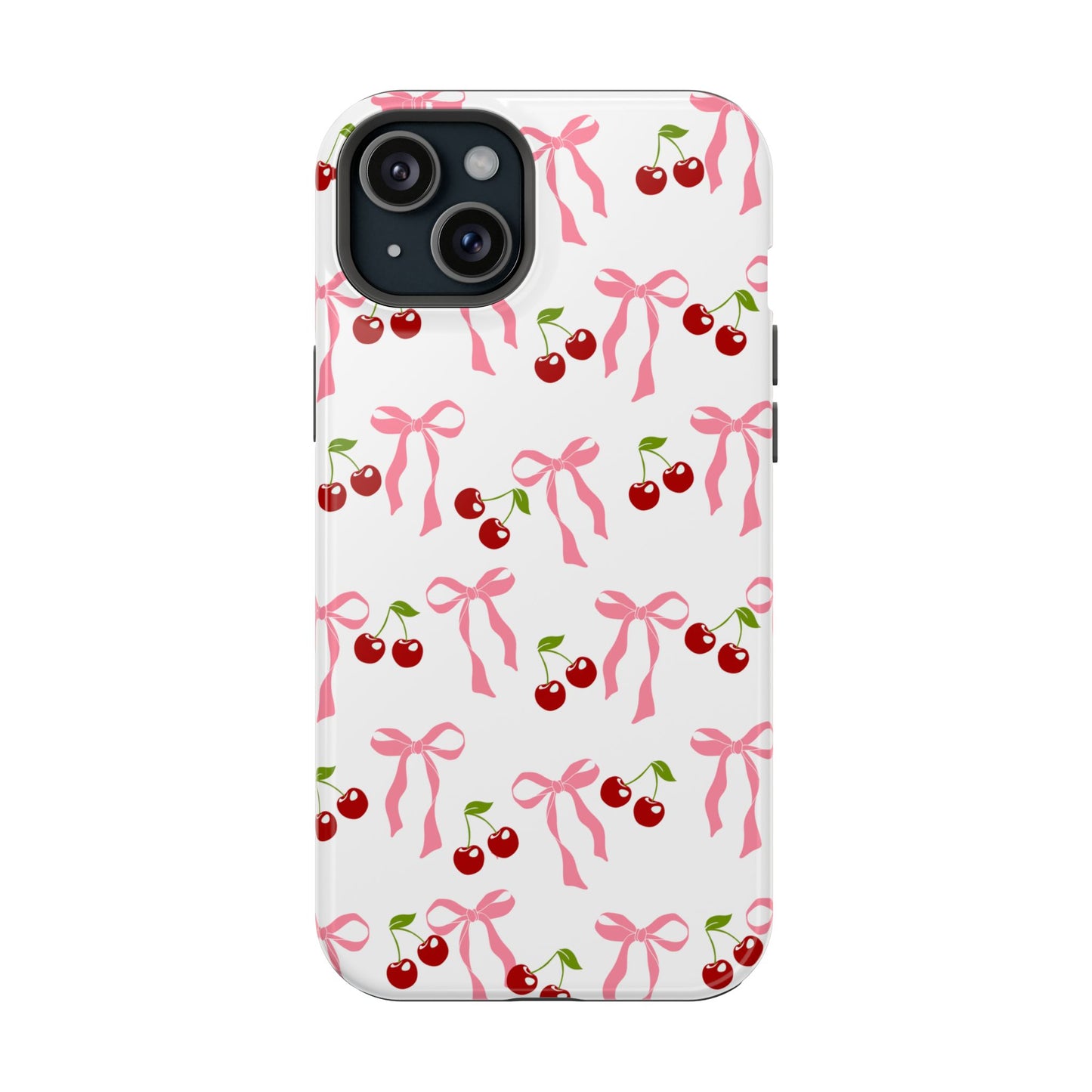 Pink Bows & Cherry MagSafe iPhone® Case