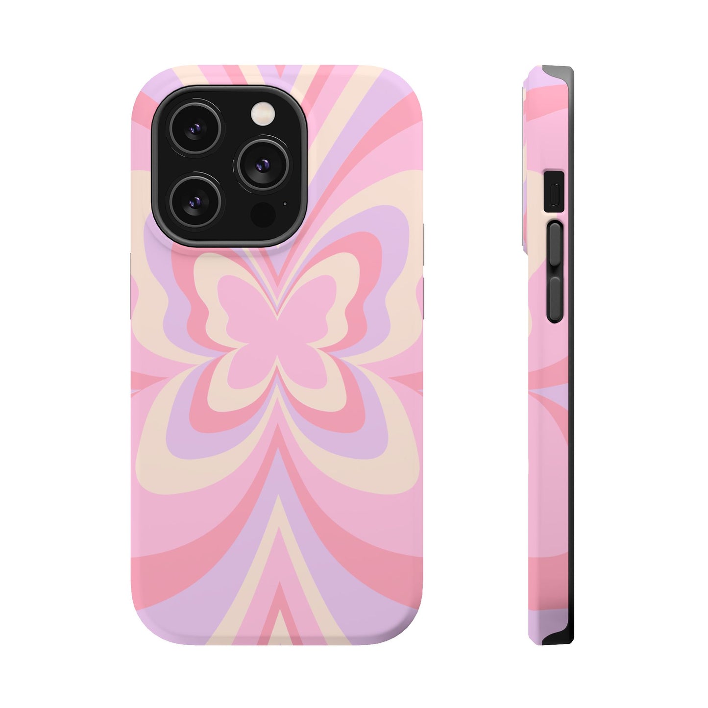 Pink Bow & Butterfly MagSafe iPhone® Case