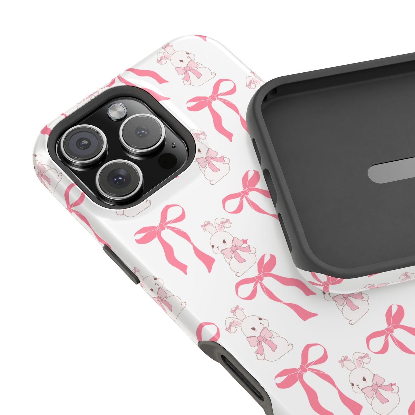 Pink Bows & Bunnies MagSafe iPhone® Case