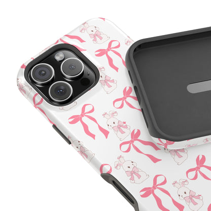 Pink Bows & Bunnies MagSafe iPhone® Case