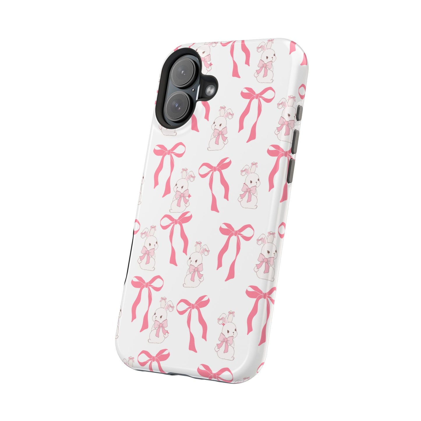 Pink Bows & Bunnies MagSafe iPhone® Case