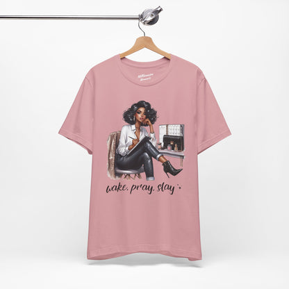 Wake Pray Slay Soft Cotton Tee
