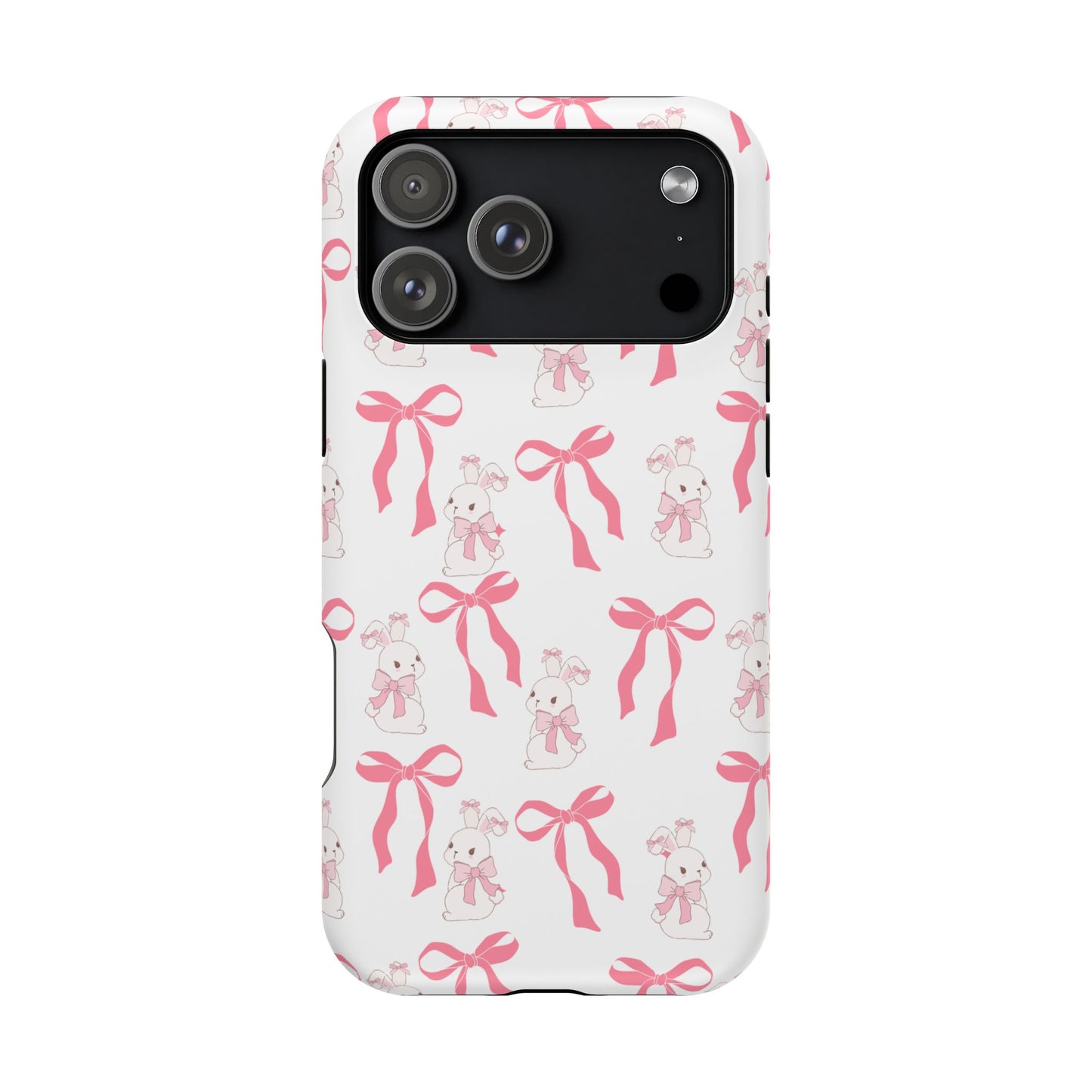 Pink Bows & Bunnies MagSafe iPhone® Case