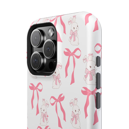 Pink Bows & Bunnies MagSafe iPhone® Case