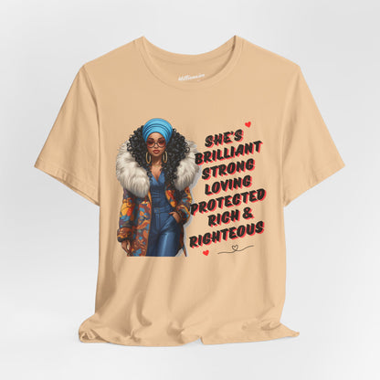 She's Brilliant Soft Cotton Tee