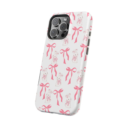 Pink Bows & Bunnies MagSafe iPhone® Case