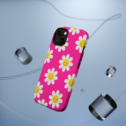 Pink Flowers MagSafe iPhone® Case