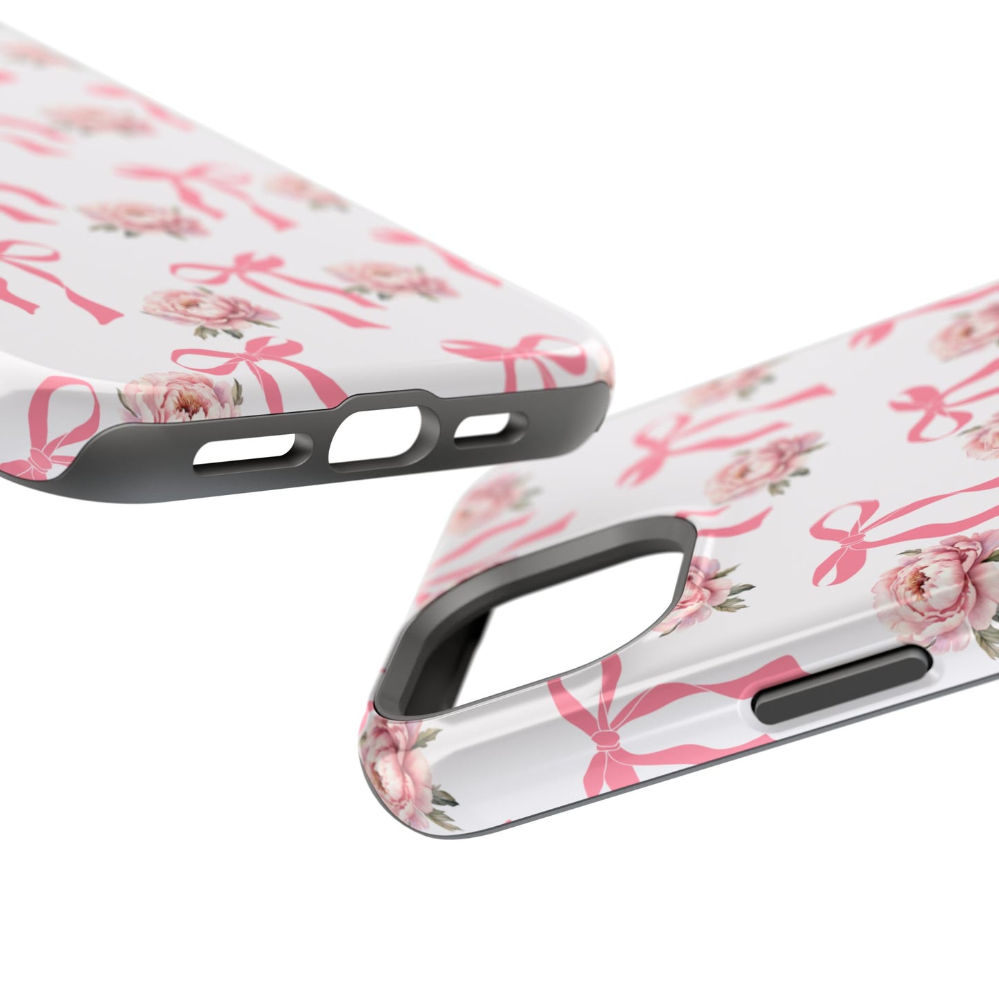 Pink Bow & Flowers MagSafe iPhone® Case