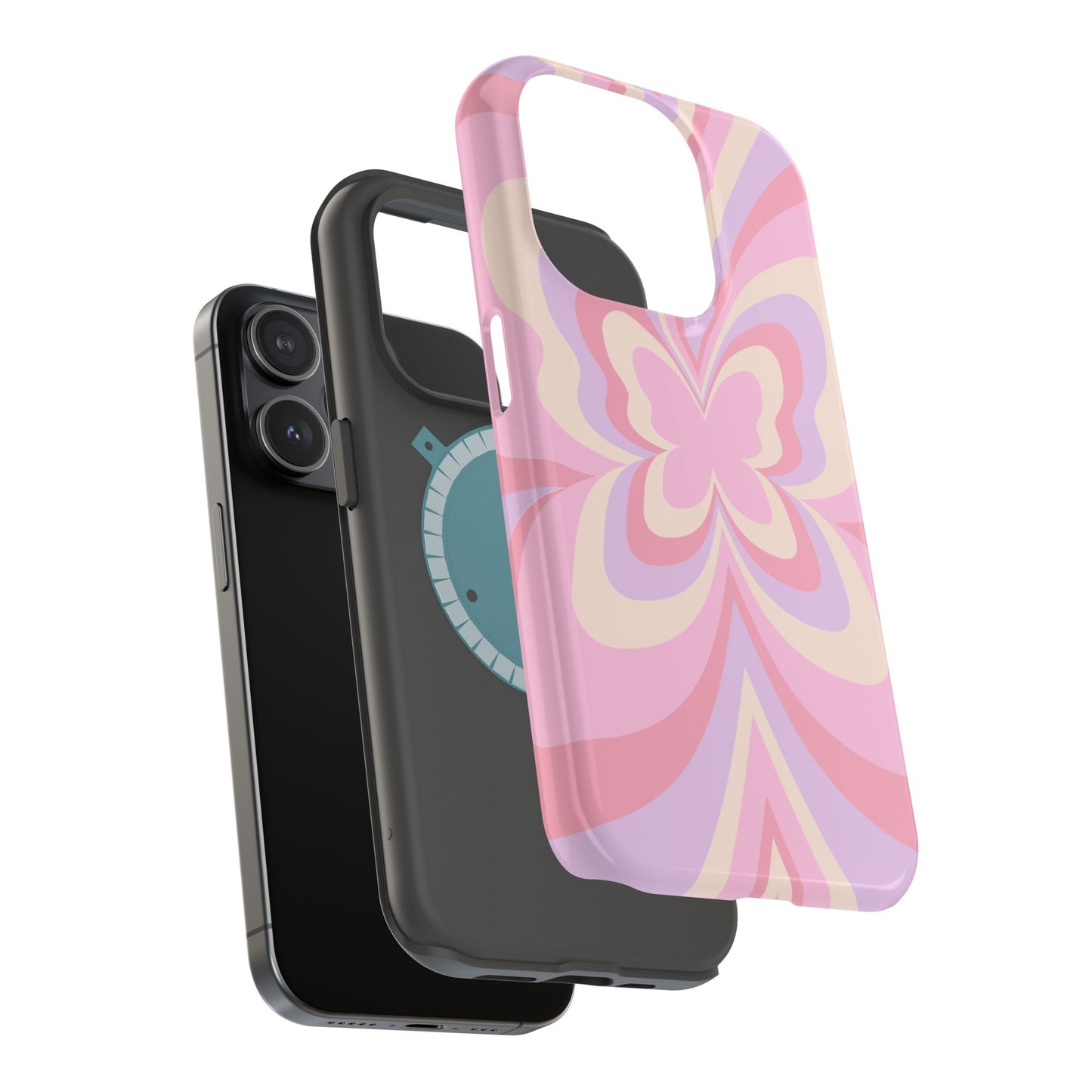 Pink Bow & Butterfly MagSafe iPhone® Case
