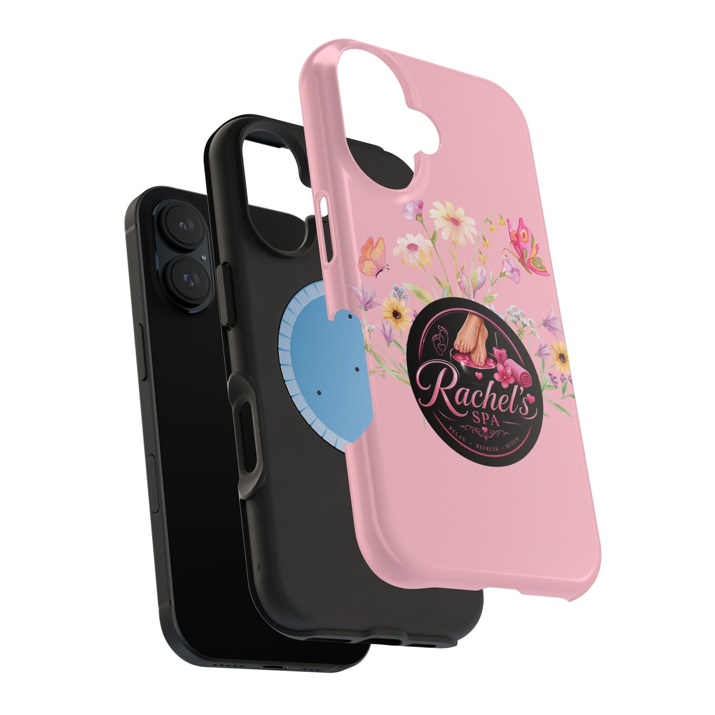 Pink Floral Rachel’s Spa Magnetic Impact-Resistant Case