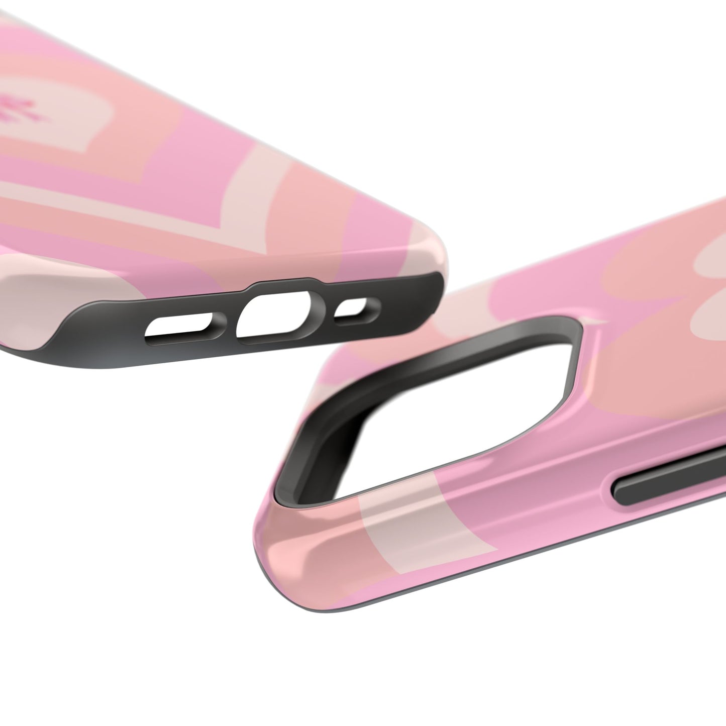 Pink Bow & Big Hearts MagSafe iPhone® Case