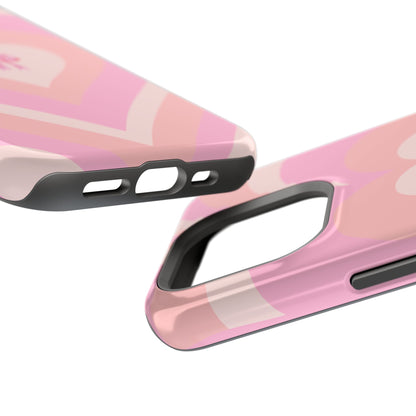 Pink Bow & Big Hearts MagSafe iPhone® Case