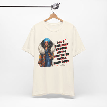 She's Brilliant Soft Cotton Tee