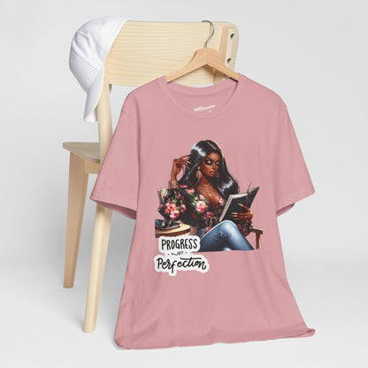 Progress Not Perfection Soft Cotton Tee