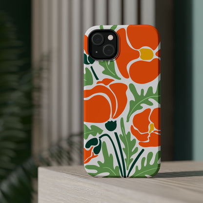 Orange Daisy MagSafe iPhone® Case