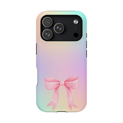 Pink Bow & Cotton Candy MagSafe iPhone® Case