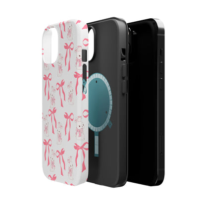 Pink Bows & Bunnies MagSafe iPhone® Case