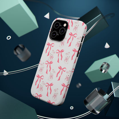 Pink Bows & Bunnies MagSafe iPhone® Case
