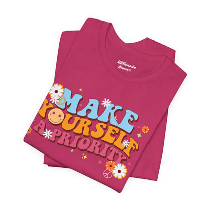 Make Yourself a Priority Soft Cotton Tee