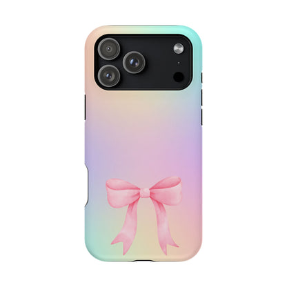 Pink Bow & Cotton Candy MagSafe iPhone® Case