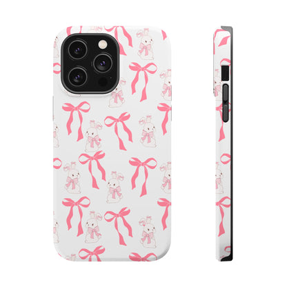 Pink Bows & Bunnies MagSafe iPhone® Case
