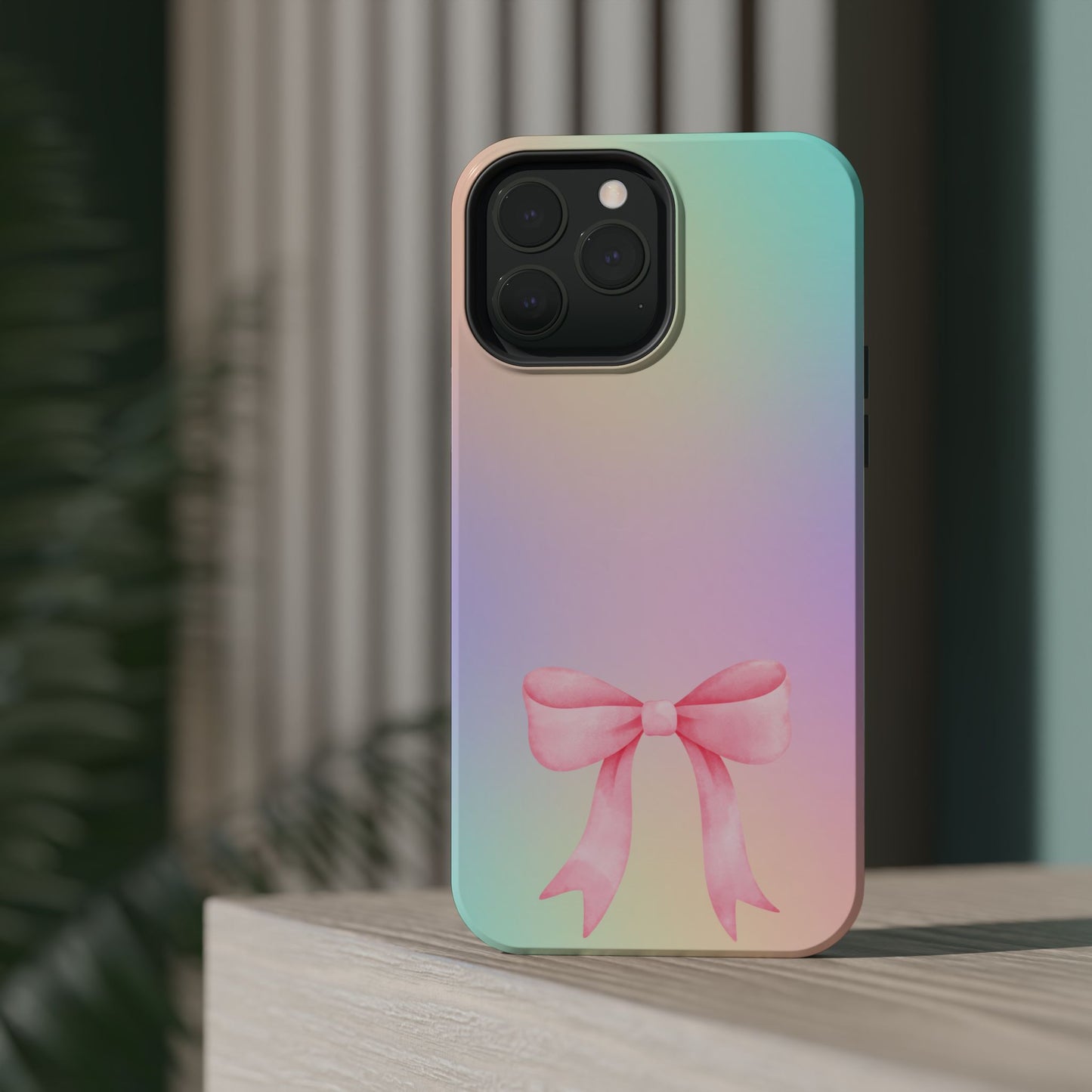 Pink Bow & Cotton Candy MagSafe iPhone® Case