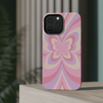 Pink Bow & Butterfly MagSafe iPhone® Case