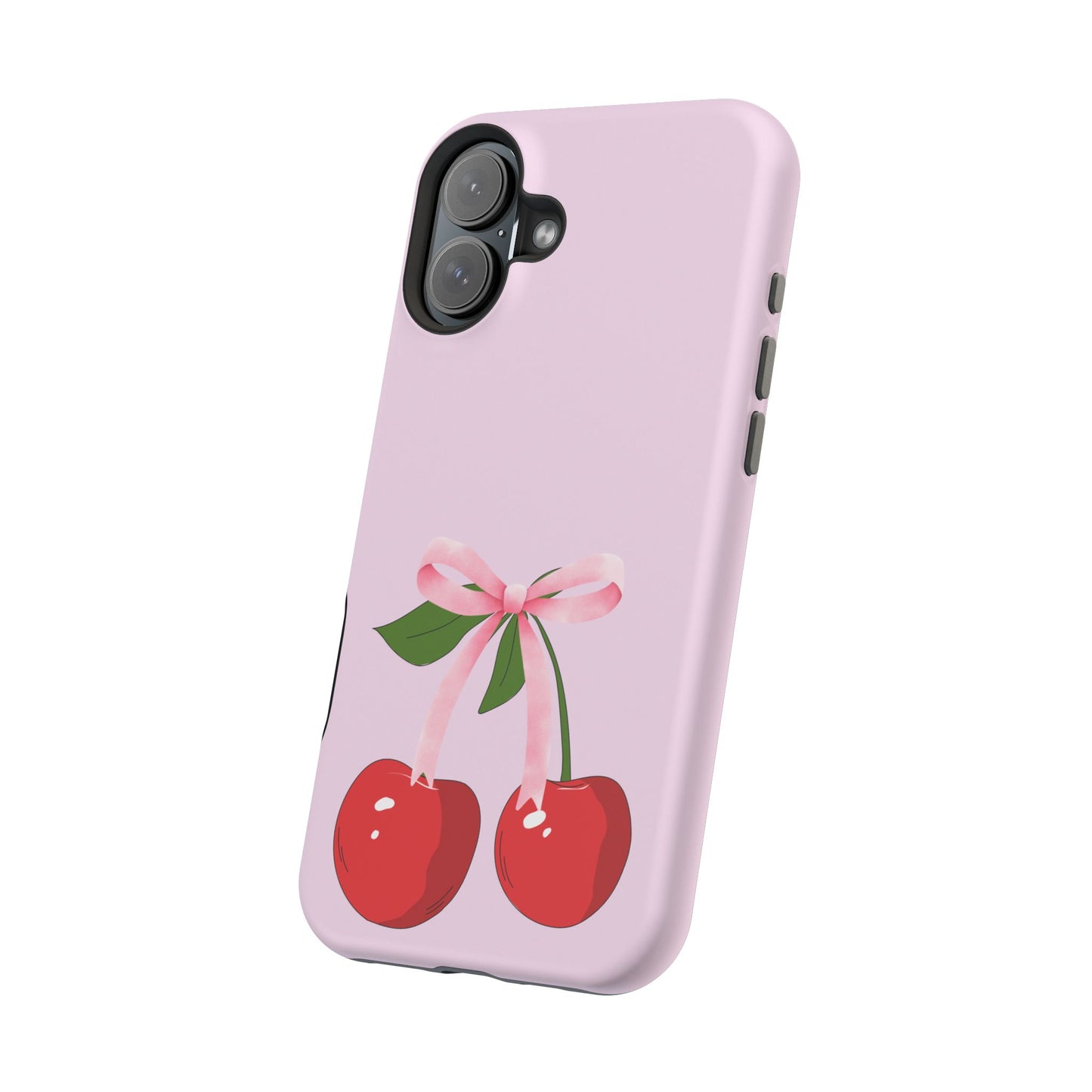 Pink Bow & Cherry MagSafe iPhone® Case