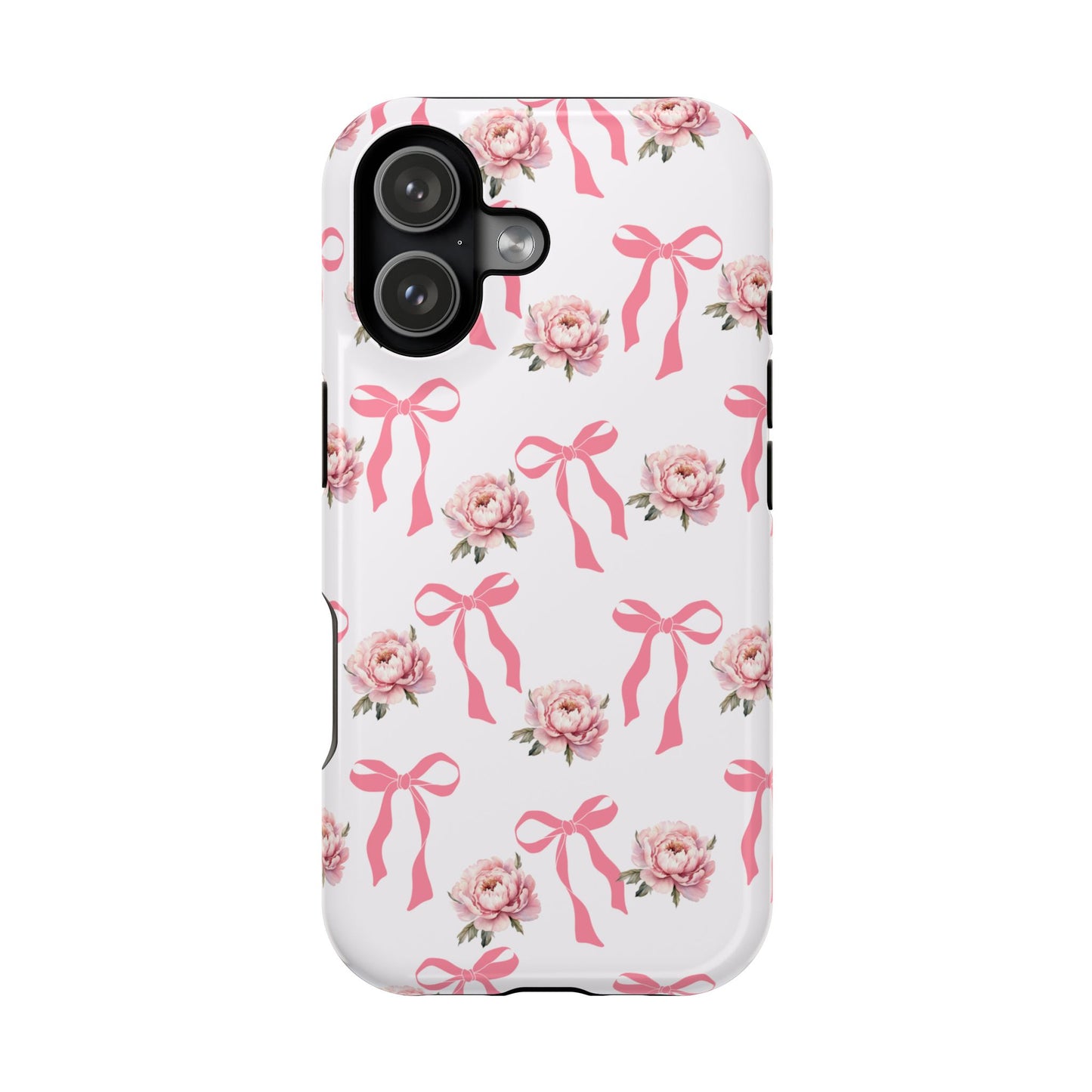 Pink Bow & Flowers MagSafe iPhone® Case