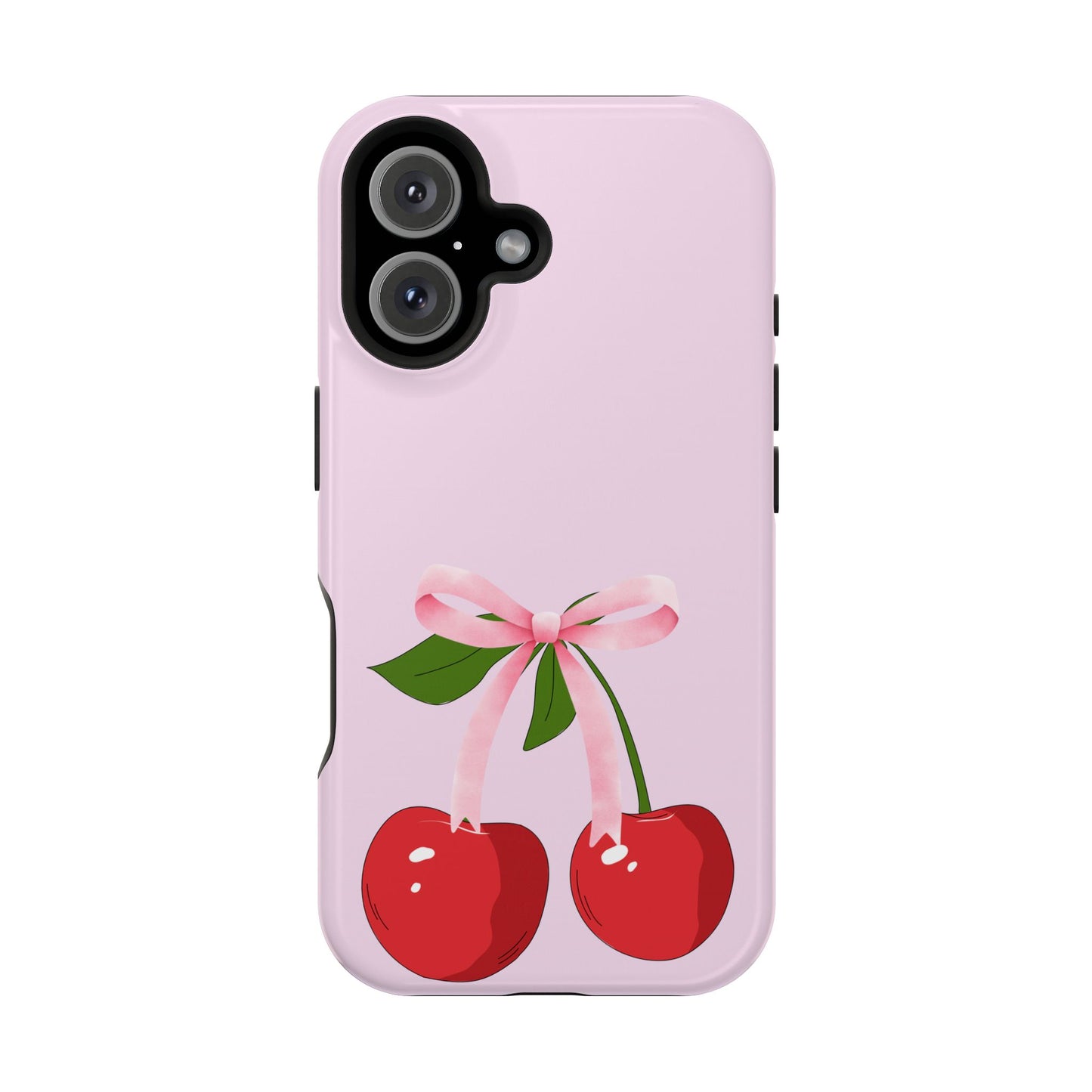 Pink Bow & Cherry MagSafe iPhone® Case