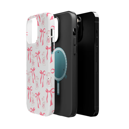 Pink Bows & Bunnies MagSafe iPhone® Case