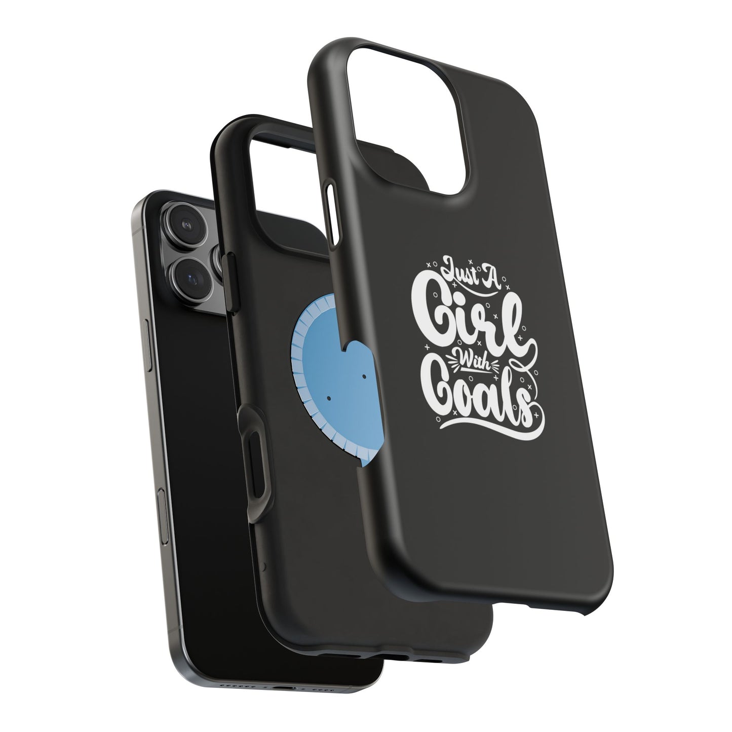 Girl with Goals MagSafe iPhone® Case Black