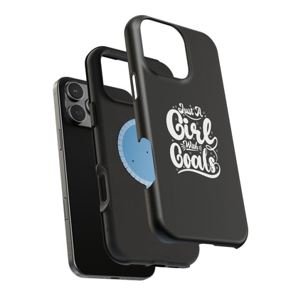Girl with Goals MagSafe iPhone® Case Black
