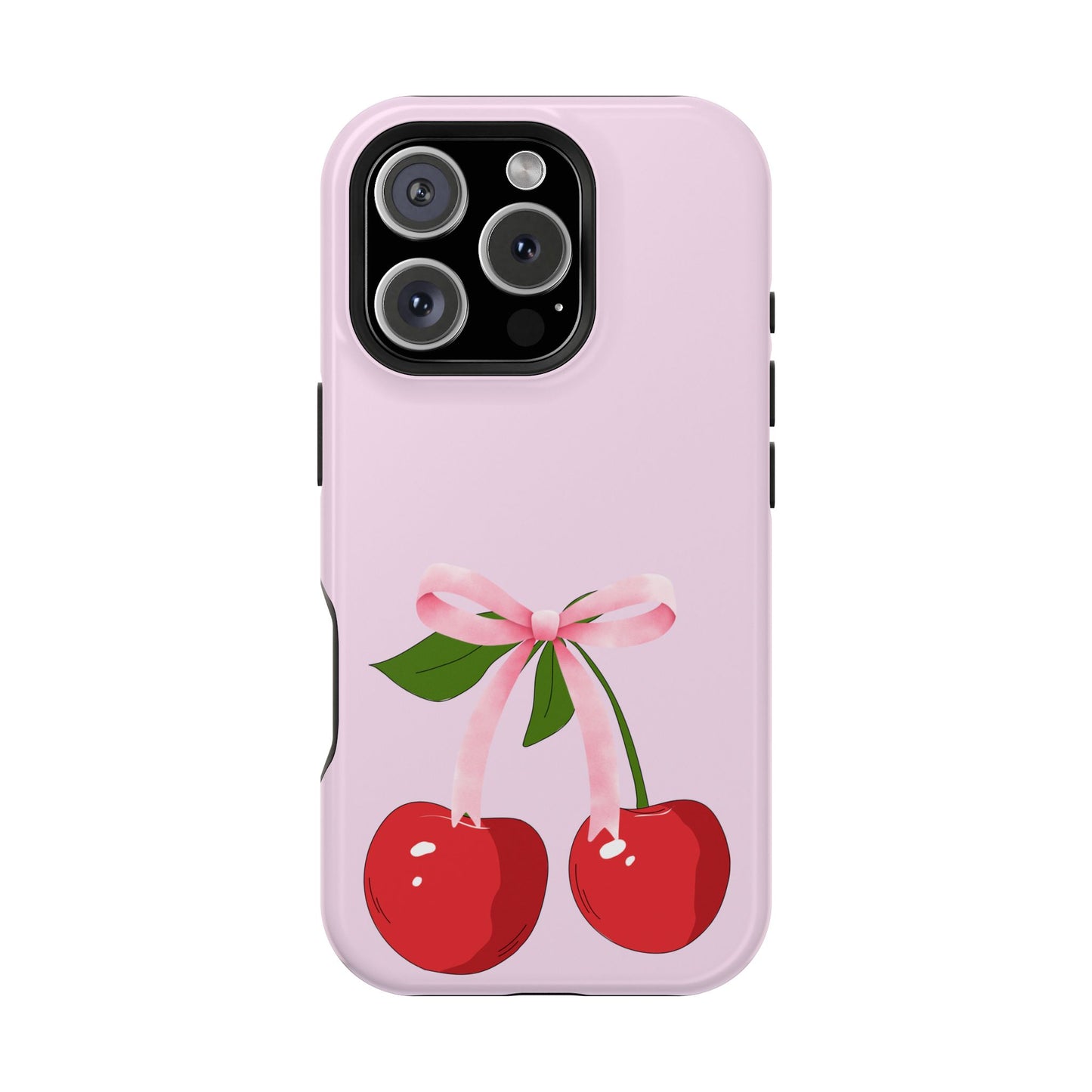 Pink Bow & Cherry MagSafe iPhone® Case