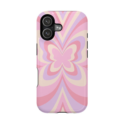 Pink Bow & Butterfly MagSafe iPhone® Case