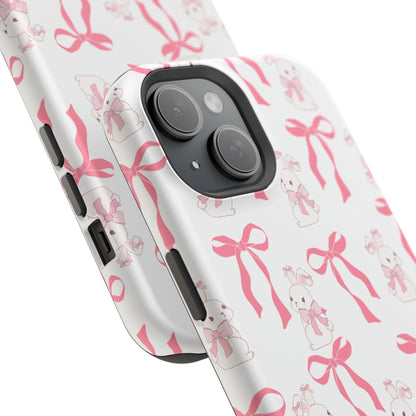 Pink Bows & Bunnies MagSafe iPhone® Case