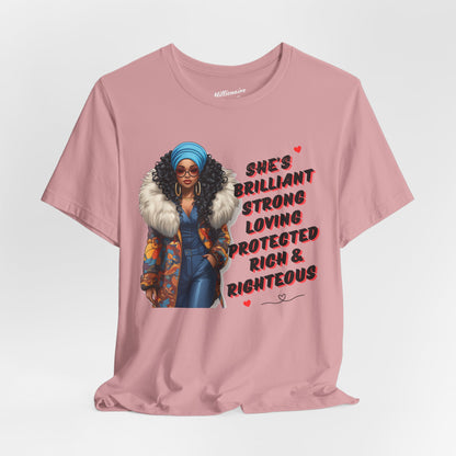 She's Brilliant Soft Cotton Tee