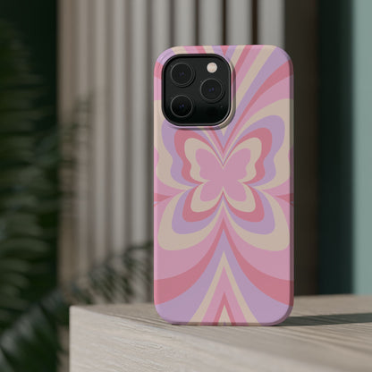 Pink Bow & Butterfly MagSafe iPhone® Case