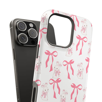 Pink Bows & Bunnies MagSafe iPhone® Case